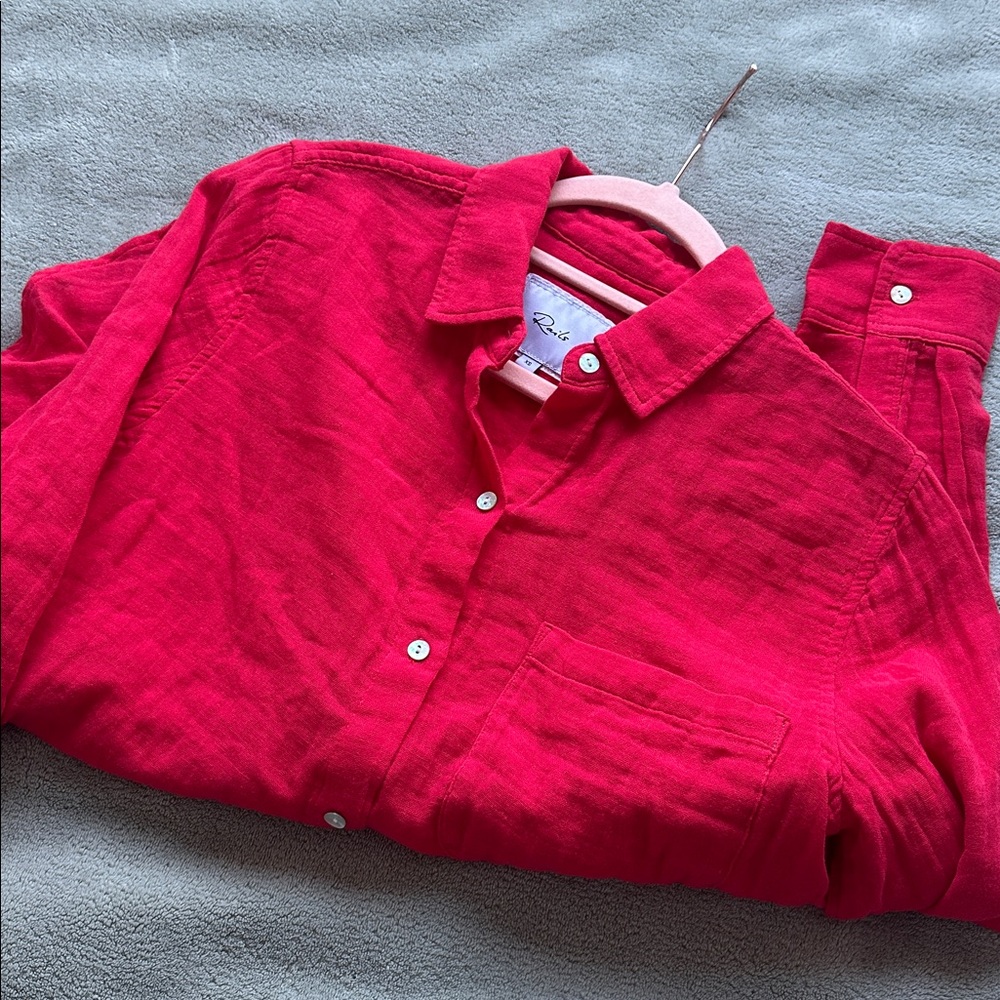 RAILS Ellis Shirt in Cherry - Picture 8 of 10